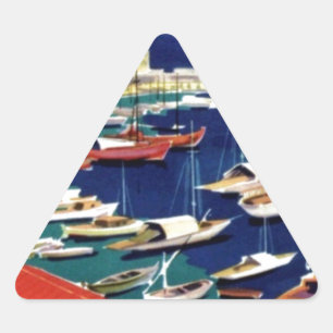 Adesivo Triangular Viagens vintage Atenas Grécia