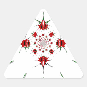 Adesivo Triangular Vibrante República do Quênia Sinalizador protetor