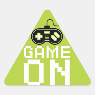 Adesivo Triangular Vídeo Jogo Caminhão Aniversário