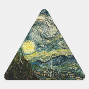 Adesivo Triangular Vincent van Gogh's The Starry Night (1889)