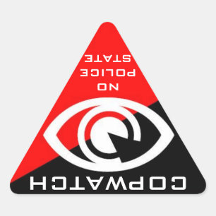 Adesivo Triangular Vinheta de COPWATCH