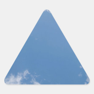 Adesivo Triangular Vinheta de Triângulo Azul CéuAzul