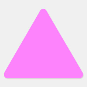 Adesivo Triangular Vinhetas Rosa Chocantes; Escolher Forma