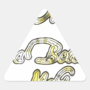 Adesivo Triangular Vintage tem um bom dia e uma noite melhor com Gr