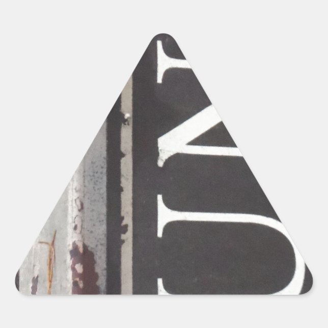 Adesivo Triangular Vintage Tow Truck JUNK SGN (Frente)