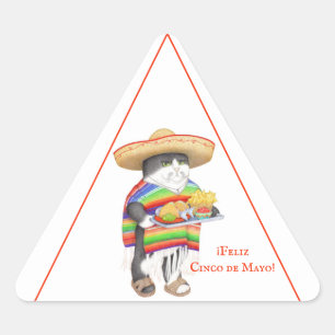 Adesivo Triangular WENDELITO Cinco de Mayo Triangle Stickers