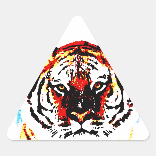Adesivo Triangular Wild Tiger (Frente)