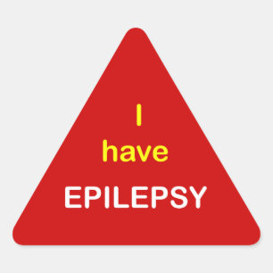Adesivo Triangular z9 - Eu tenho a EPILEPSIA