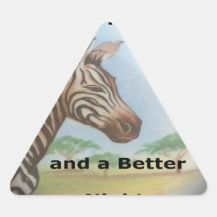 Adesivo Triangular Zebra Portrait, Amboseli: O Espírito do Savann