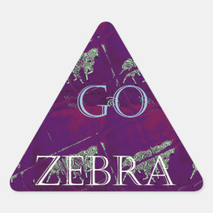 Adesivo Triangular Zebra Print Décor: Um Design divertido