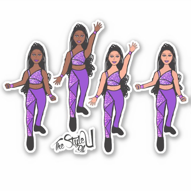 Adesivo Triângulo Spark Double Purple (Frente)