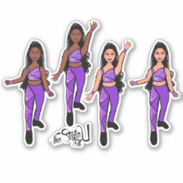 Adesivo Triângulo Spark Duplo Roxo