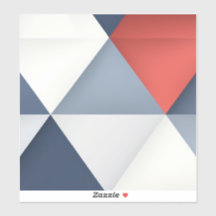 Triângulos em cinzas com sombra vermelha