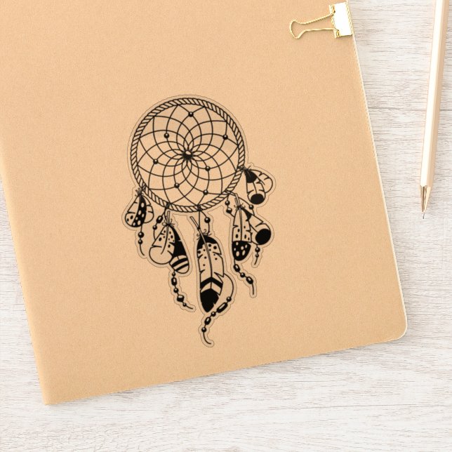 Adesivo Tribal Dreamcatcher Boho Black (Notebook)