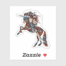 Adesivo Tribal Unicorn