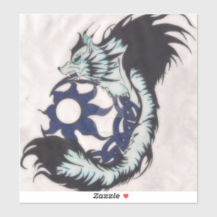 Adesivo Tribal Viking Wolf Laptop Decal