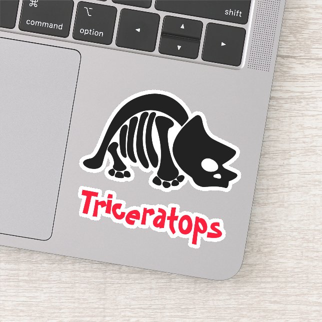 Adesivo Triceratops Skeleton (Detalhe)