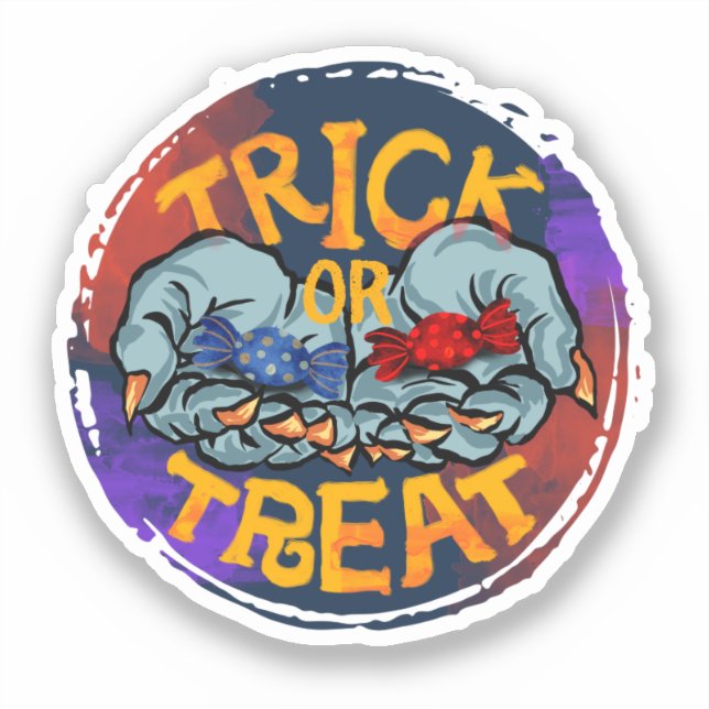 Adesivo Trick or Treat (Frente)