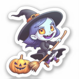 Adesivo Trick ou Tratar Bruxa