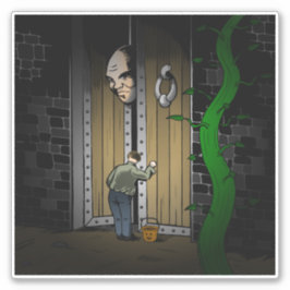 Adesivo Trick ou Tratar com Jack