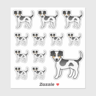 Adesivo Tricolor Danish-Swedish Farmdog Cute Dogs