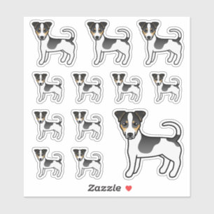 Adesivo Tricolor Smooth Casaco Jack Russell Terrier Dogs