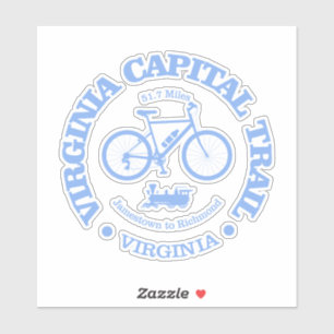 Adesivo Trilha Capital da Virgínia (ciclismo)