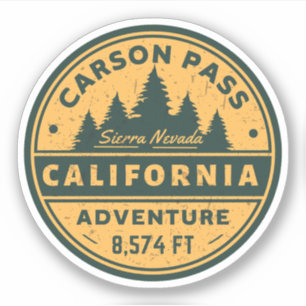 Adesivo trilha carson pass california ensaios
