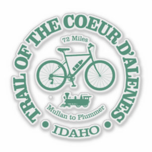 Adesivo Trilha do Coeur d'Alene (ciclismo)