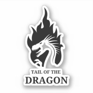 Adesivo Trilha do Dragon Deals Gap - Viagem de Moto-Ciclo