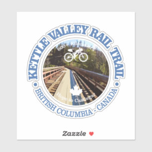 Adesivo Trilha do Kettle Valley Rail (ciclismo c)