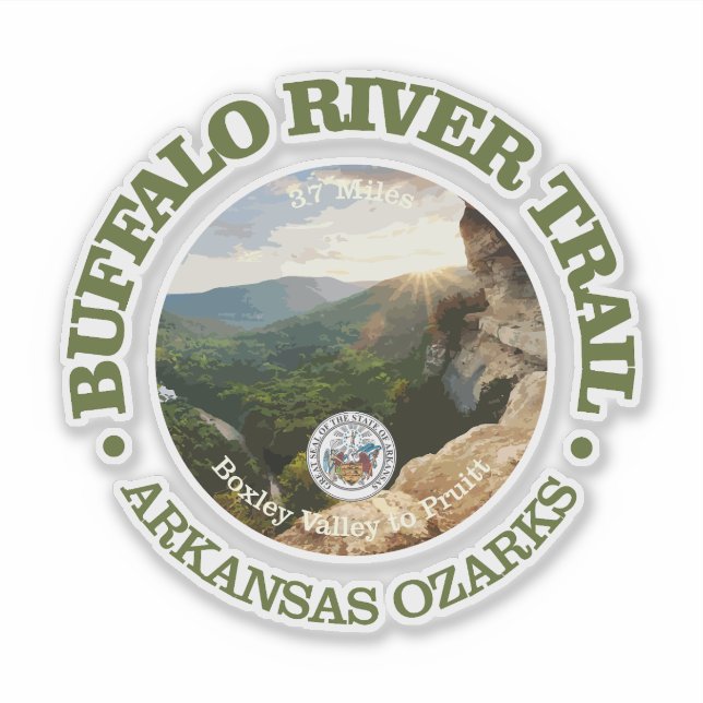 Adesivo Trilha do rio Buffalo (rd) (Frente)