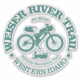 Adesivo Trilha do rio Weiser (ciclismo)