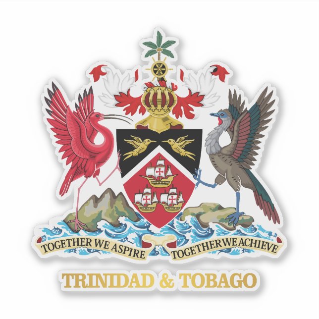 Adesivo Trinidad e Tobago COA (Frente)
