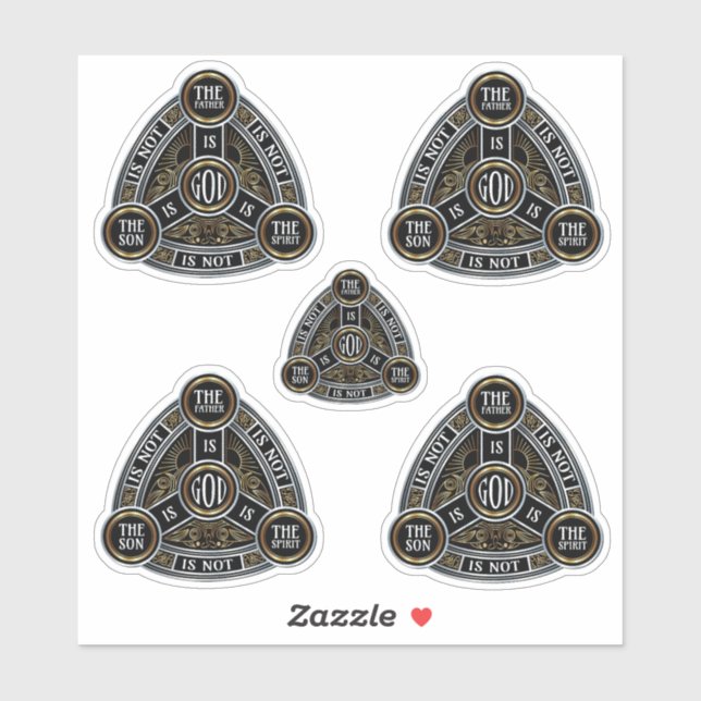 Adesivo Trinity The Padre, O Filho E O Espírito Santo (Folha)