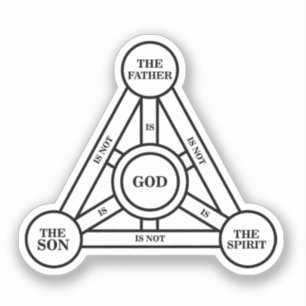 Adesivo Trinity The Padre, O Filho E O Espírito Santo