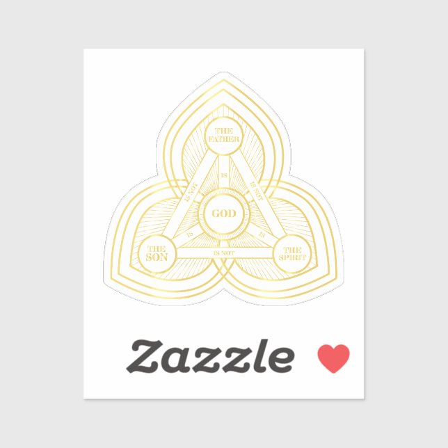 Adesivo Trinity The Padre, O Filho E O Espírito Santo (Folha)