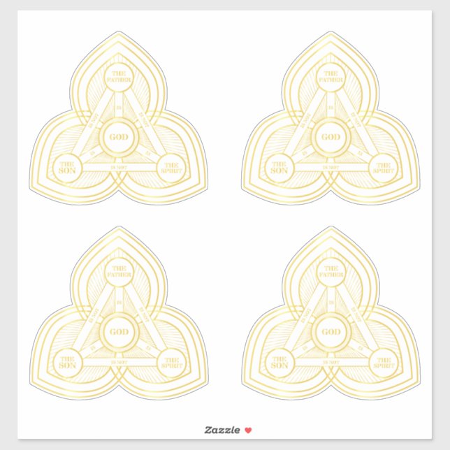 Adesivo Trinity The Padre, O Filho E O Espírito Santo (Folha)
