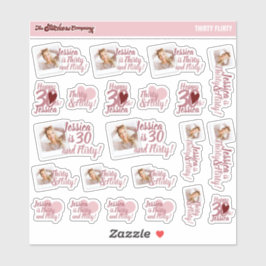 Adesivo Trinta e Flirty Birthday Girl Labs | 30