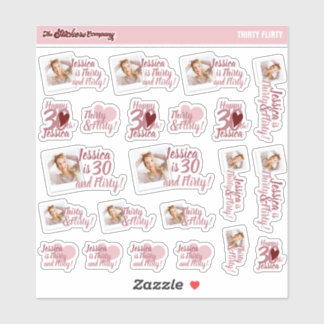 Adesivo Trinta e Flirty Birthday Girl Labs | 30