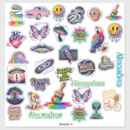 Adesivo Trippy Art Custom-Cut Vinyl Sticker