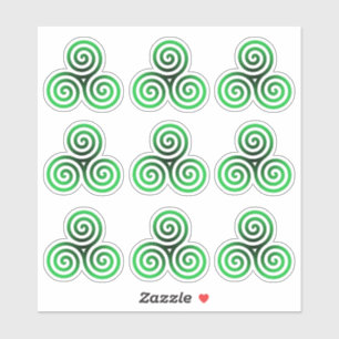 Adesivo Triskele Verde