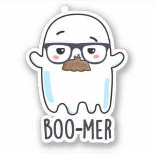 Adesivo Trocadilho Fantasma de Média Idade Média