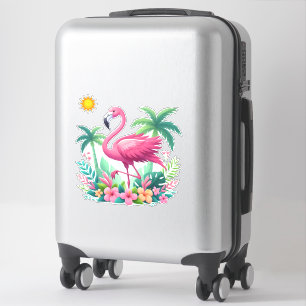 Adesivo Tropical/Flórida rosa flamingo