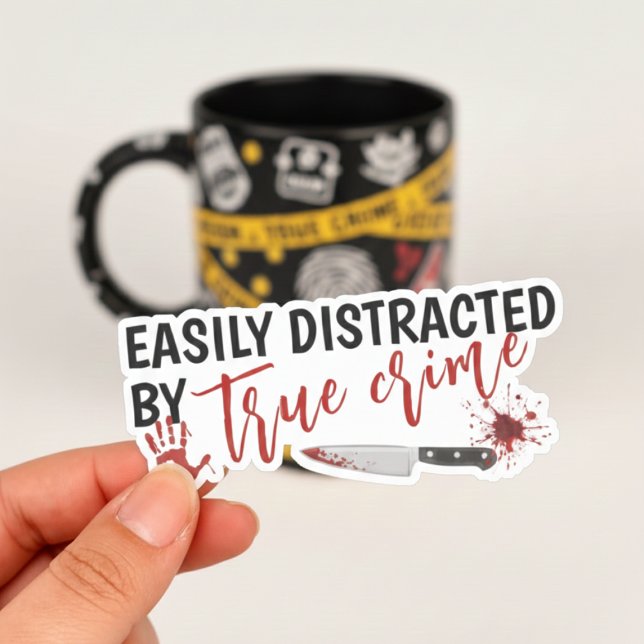 Adesivo True Crime Shows Lover Funny Gift (True Crime Shows Lover Funny Gift Sticker)