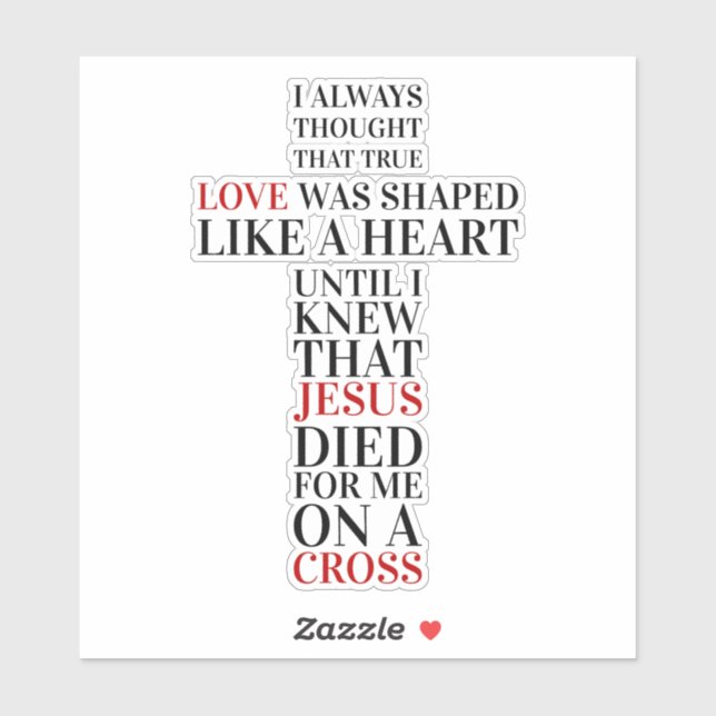 Adesivo True love (Folha)