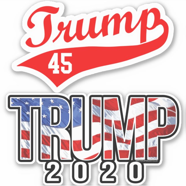 Adesivo Trump 2020 Stickers Decalca Autocolantes (Frente)
