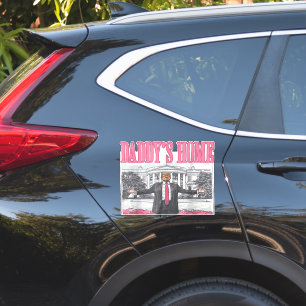 Adesivo Trump 2024 Pai Eleitoral Rosa