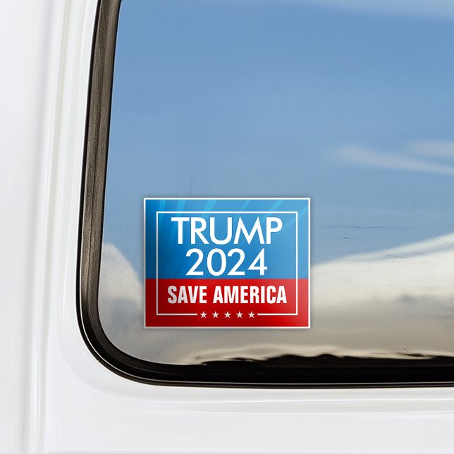Adesivo Trump 2024 Save America Graphic (save america trump 2024 car window decal)