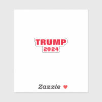 Trump 2024 Tendência Branca Vermelha Colorida Lega